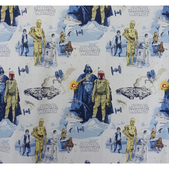 Pottery Barn Kids Star Wars Empire Strikes Back Cotton Full Size Sheet Set - Picture 1 of 10